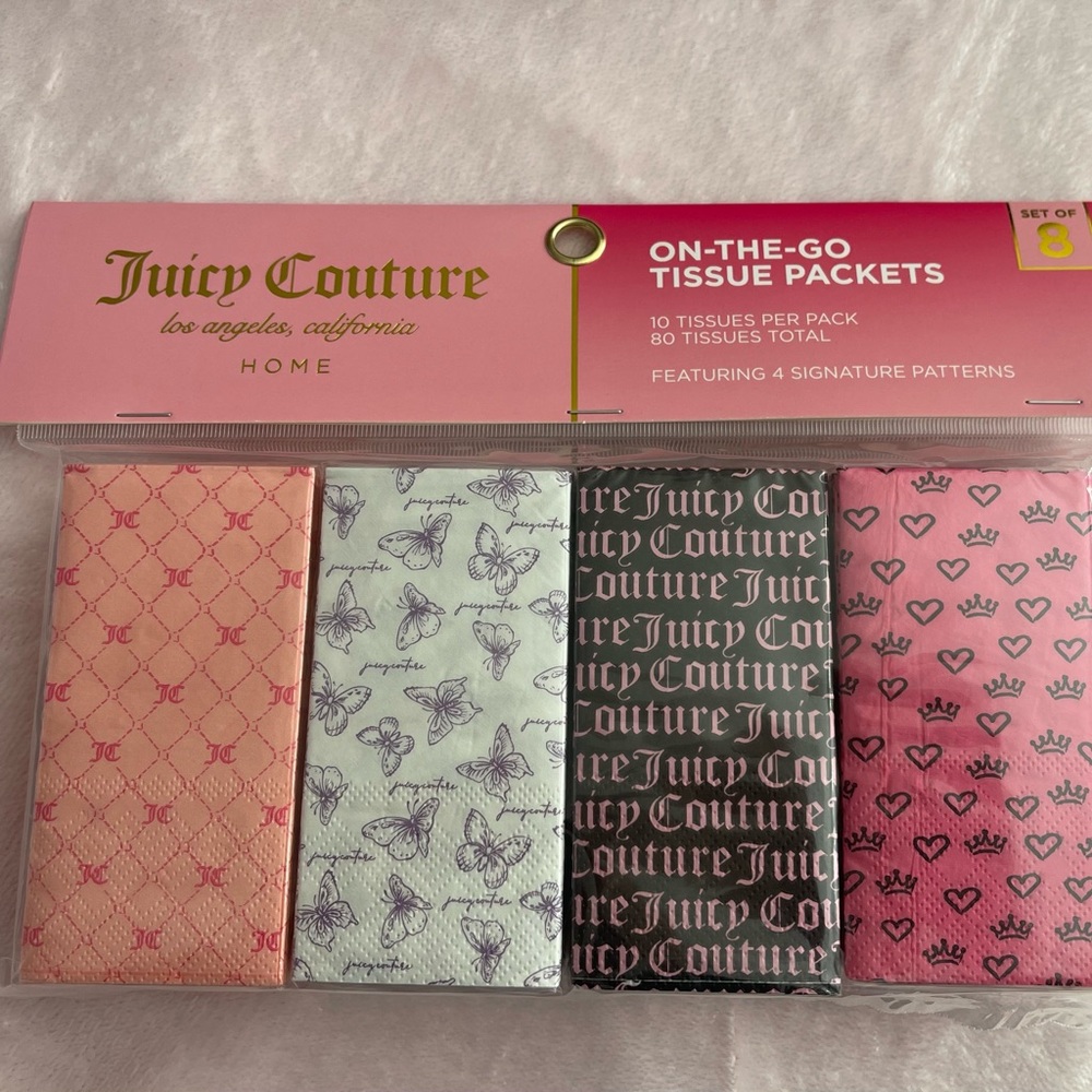 Juicy Couture Kleenex Tissue on the go 8 Pack